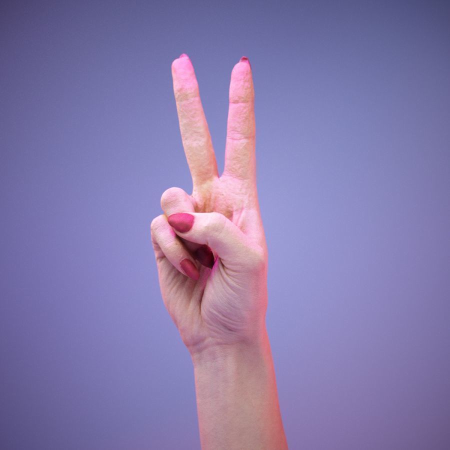 Sign Numbers 2 3D model_5