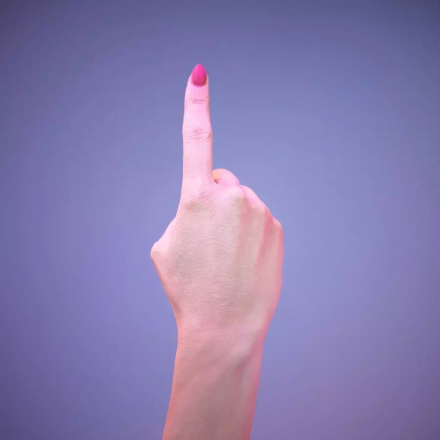 Sign Numbers 1 3D model_0