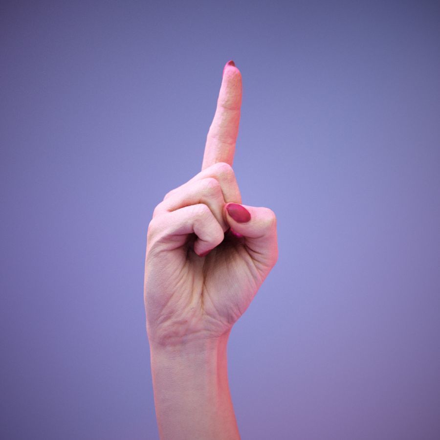 Sign Numbers 1 3D model_7