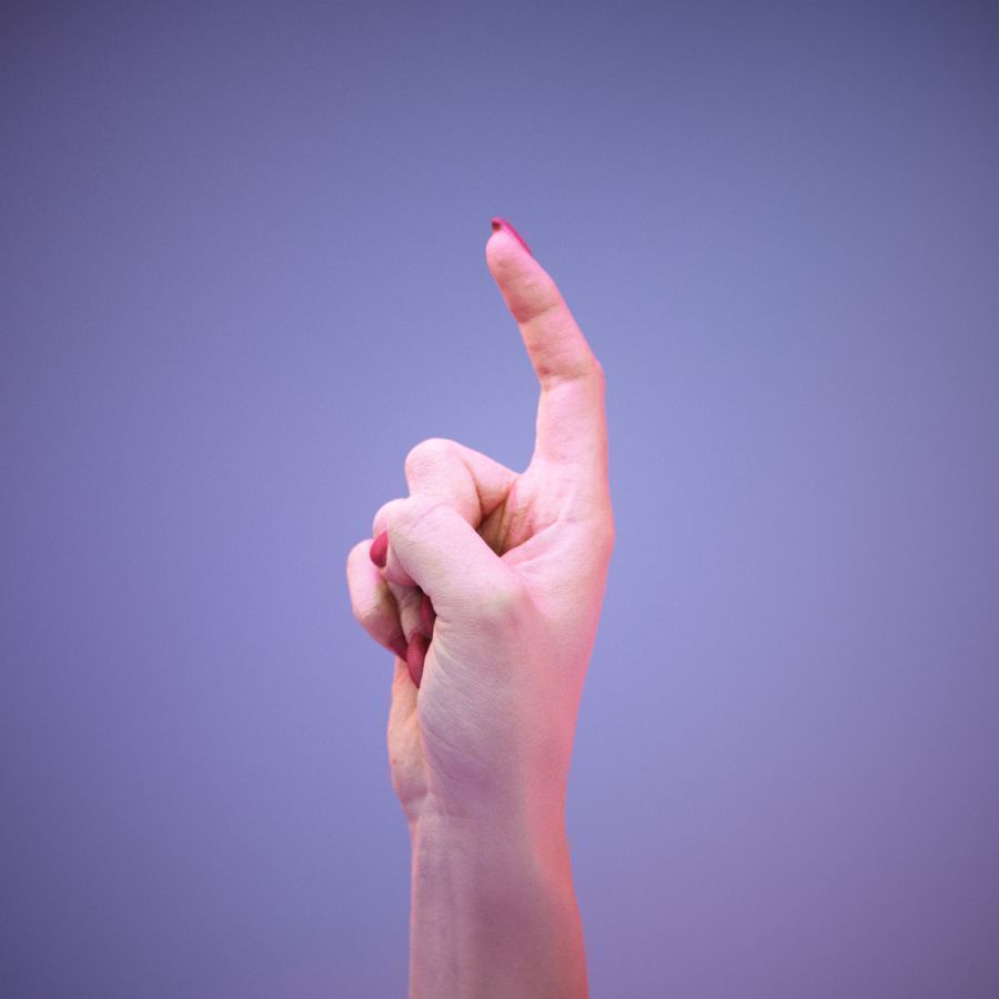 Sign Alphabet Z 3D model_10