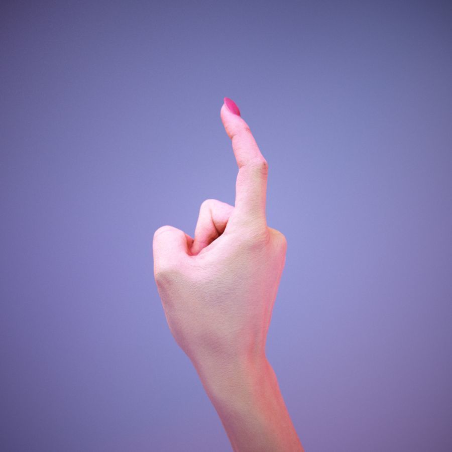 Sign Alphabet Z 3D model_8