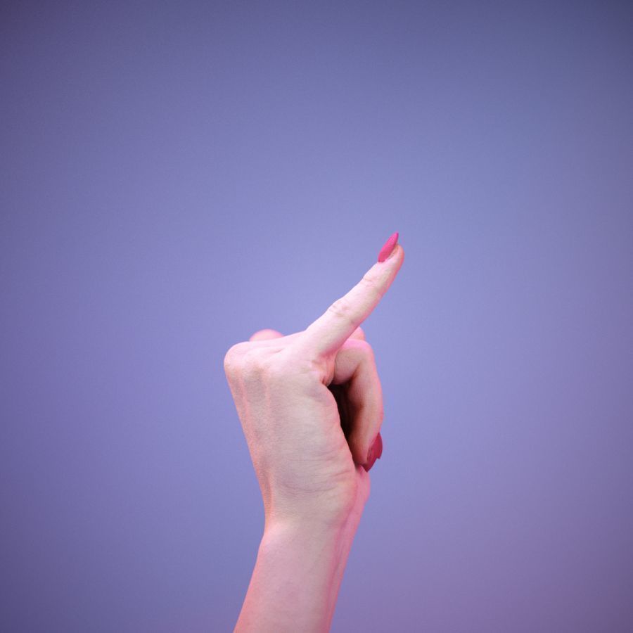 Sign Alphabet Y 3D model_3