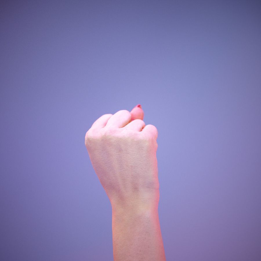 Sign Alphabet S 3D model_5