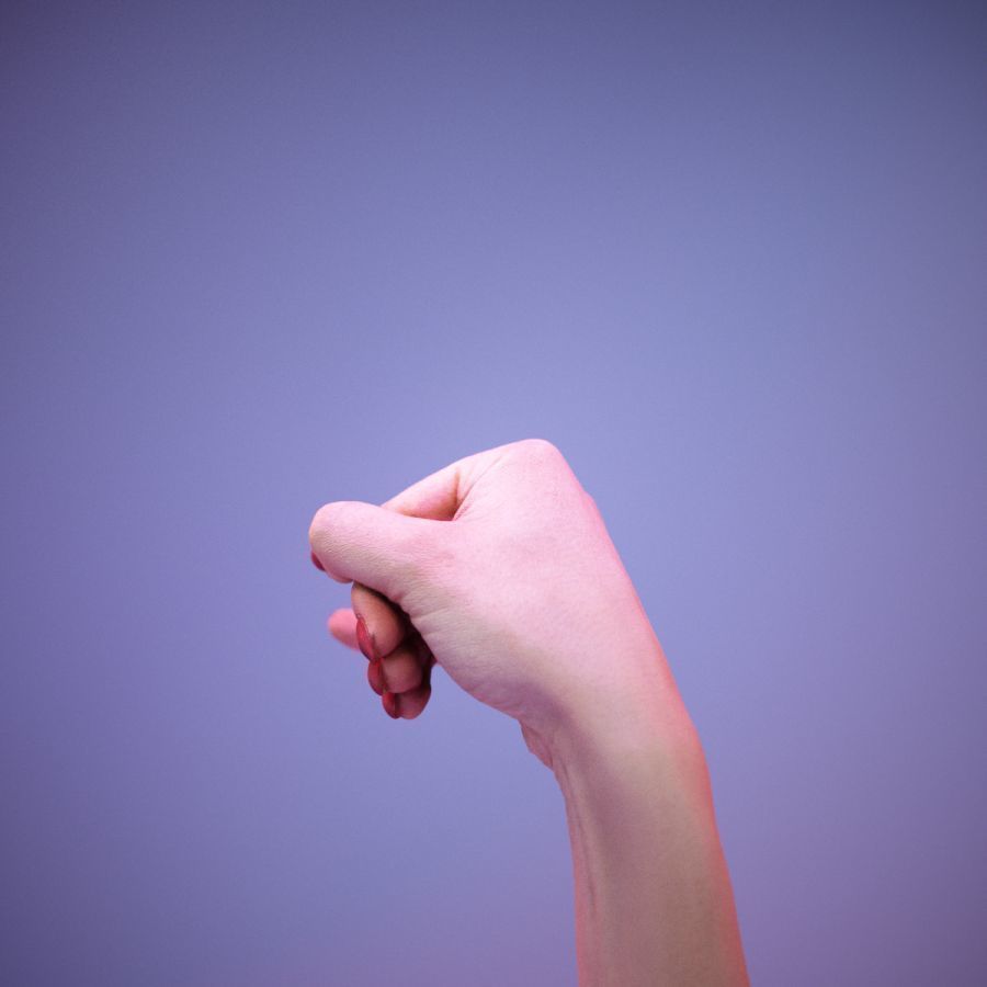 Sign Alphabet J 3D model_10