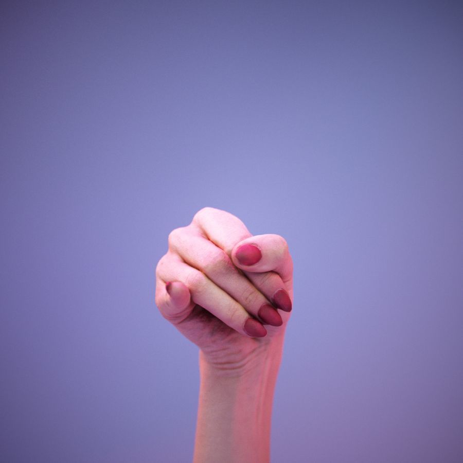 Sign Alphabet J 3D model_2