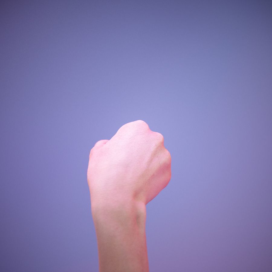 Sign Alphabet J 3D model_8