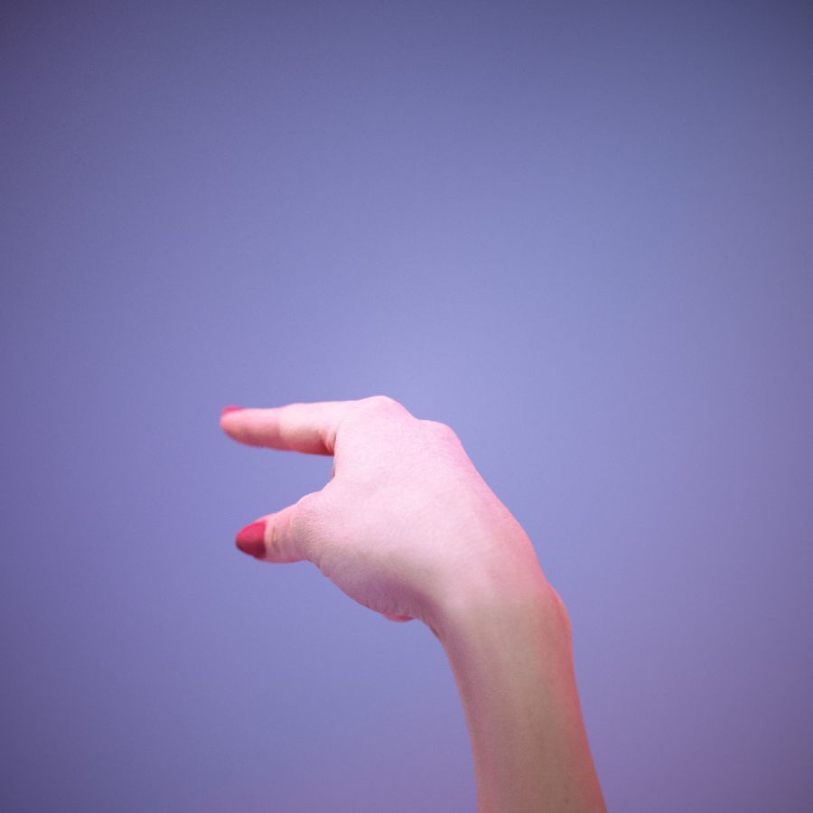 Sign Alphabet G 3D model_10