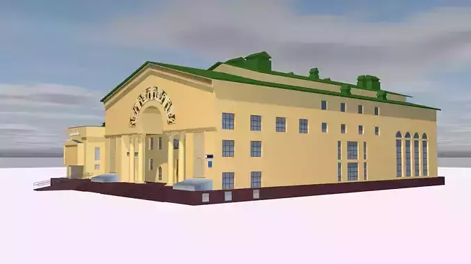 Cinema building with roof