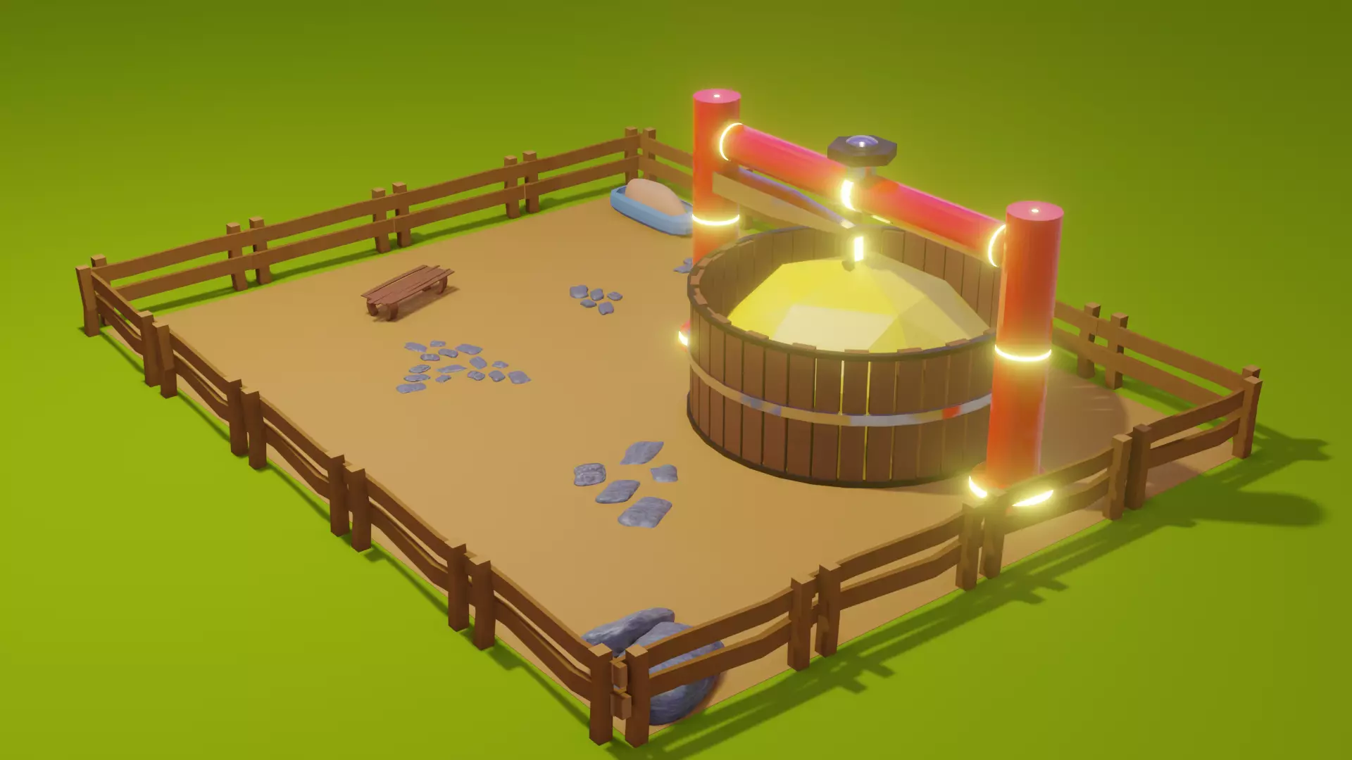 Product Machine Low-poly 3D model_0