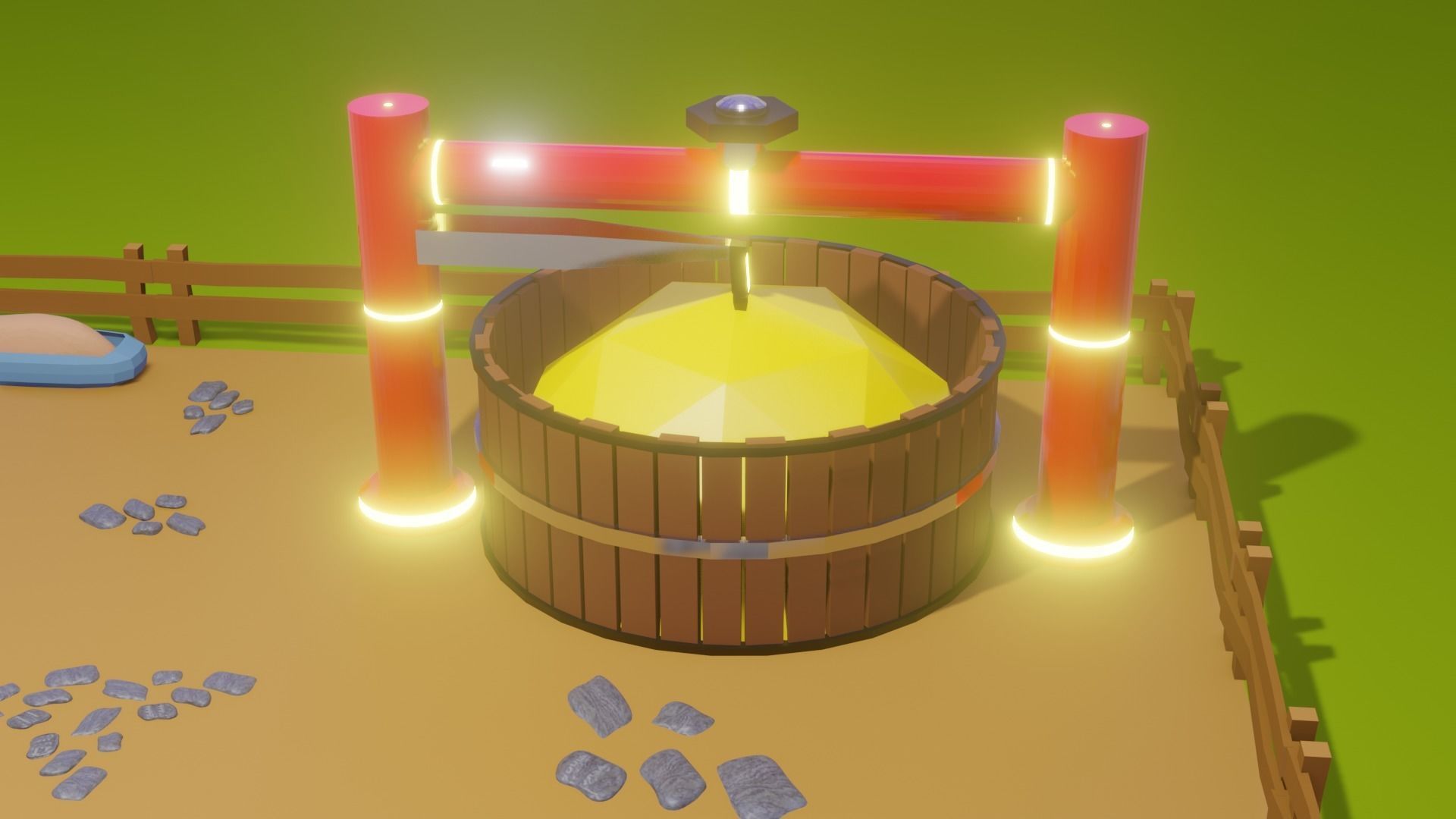 Product Machine Low-poly 3D model_1