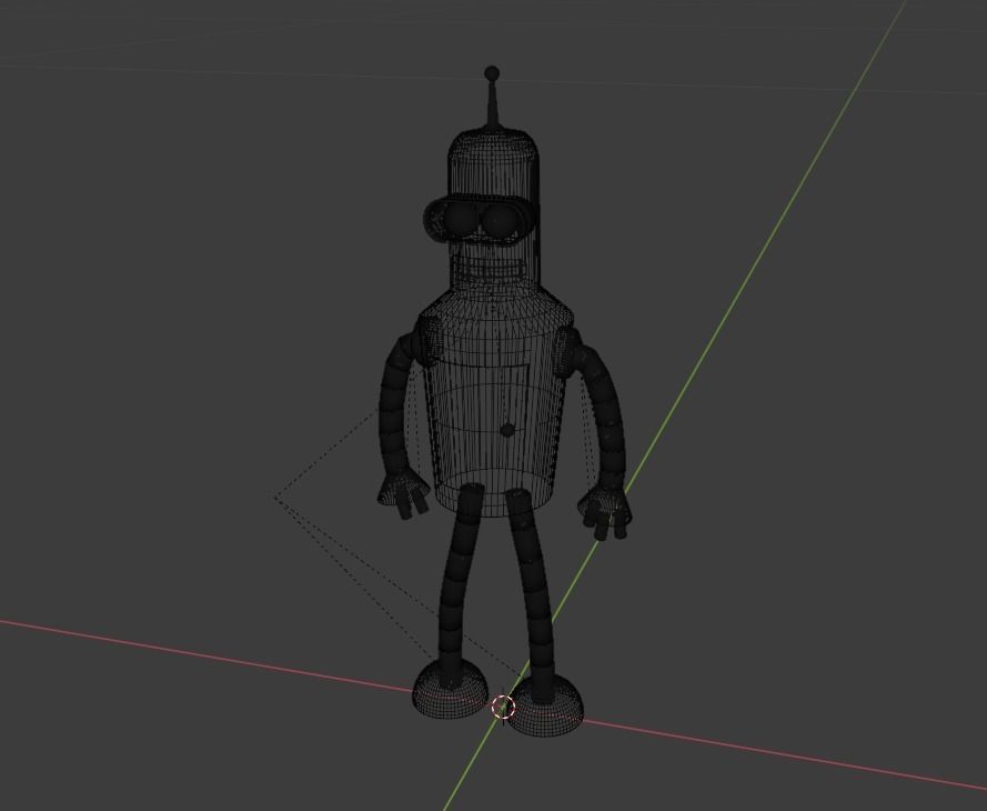 Bender 3D model_1