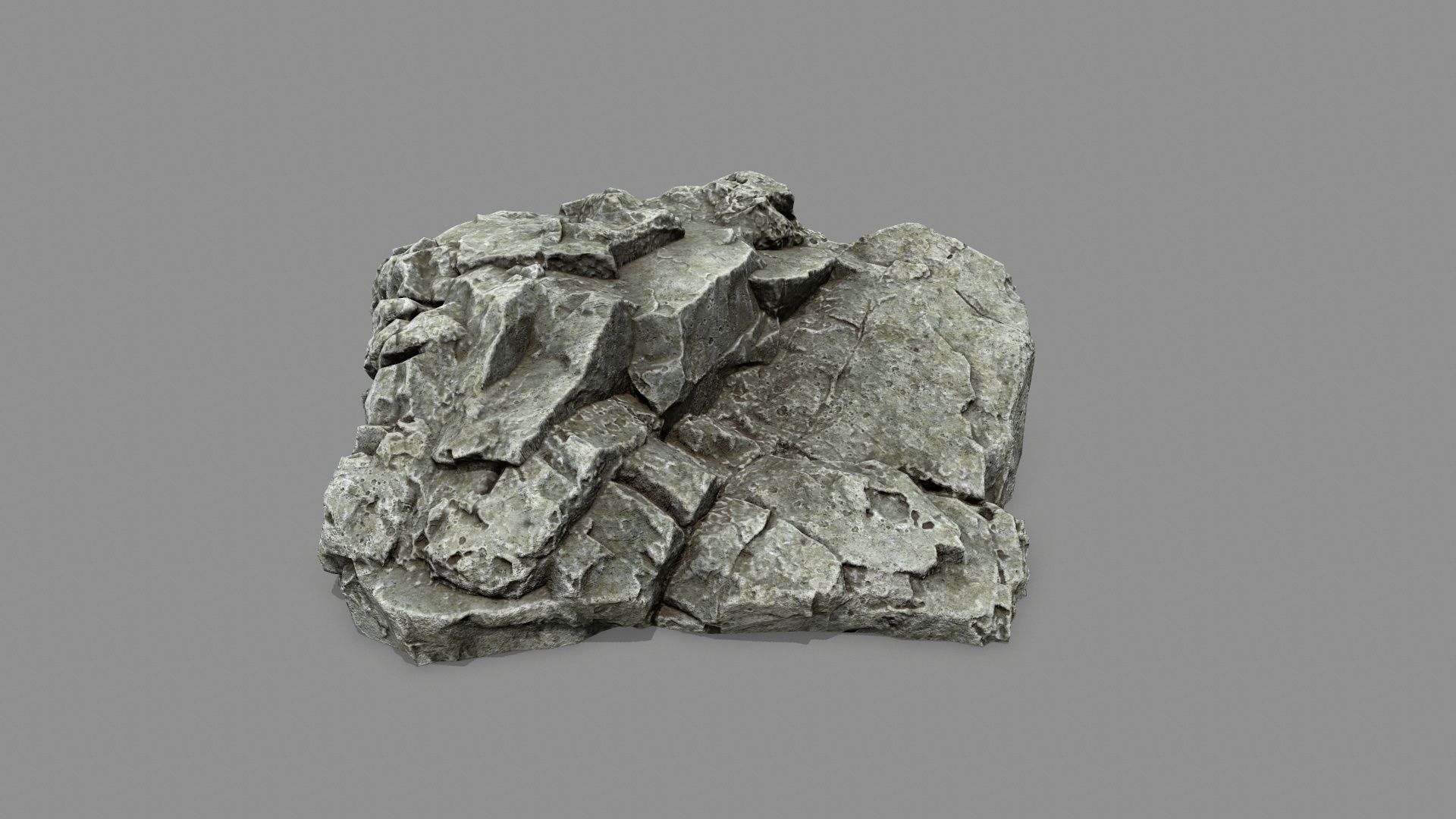 Rock set 1 Low-poly 3D model_2