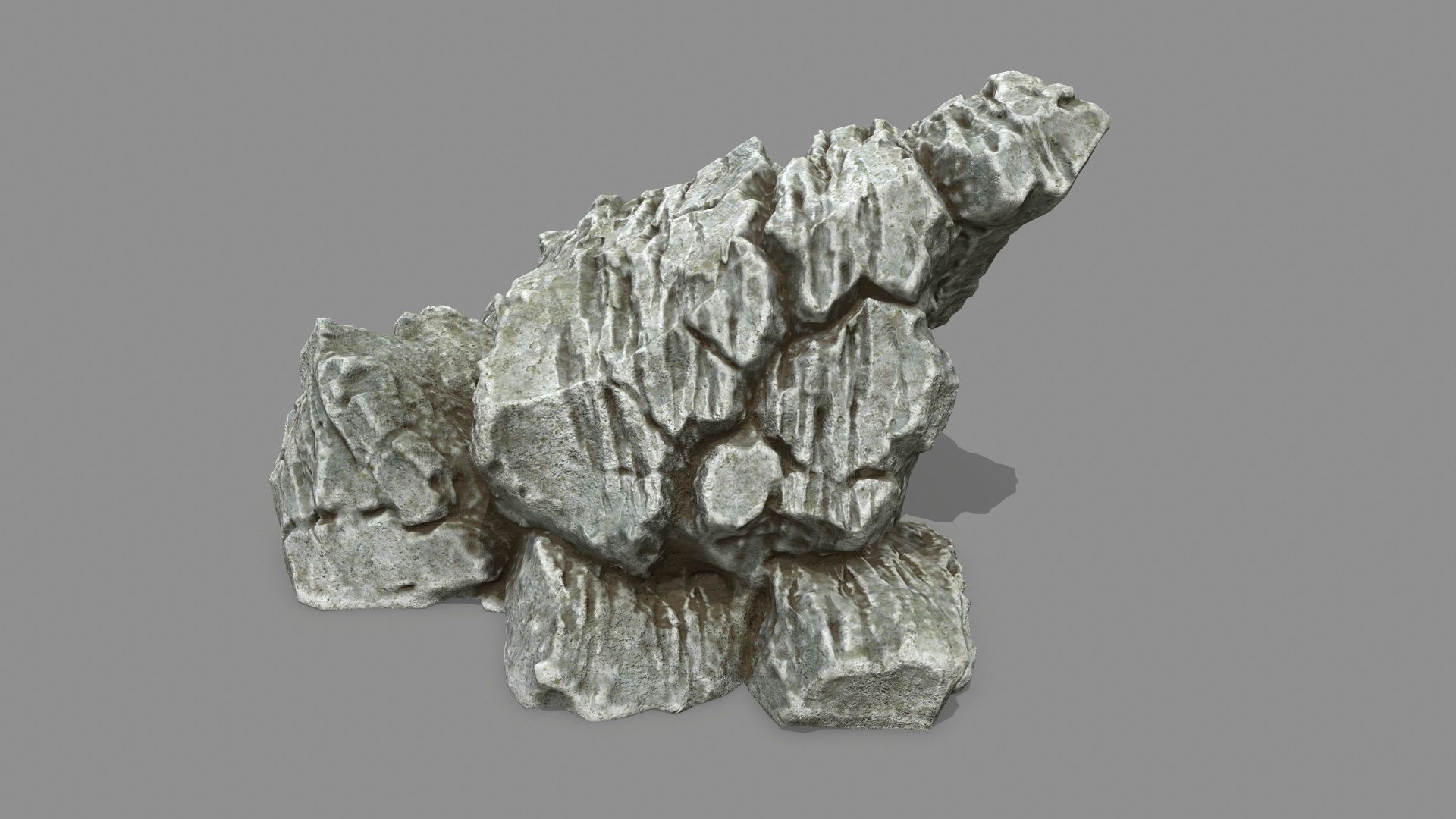 Rock set 1 Low-poly 3D model_15