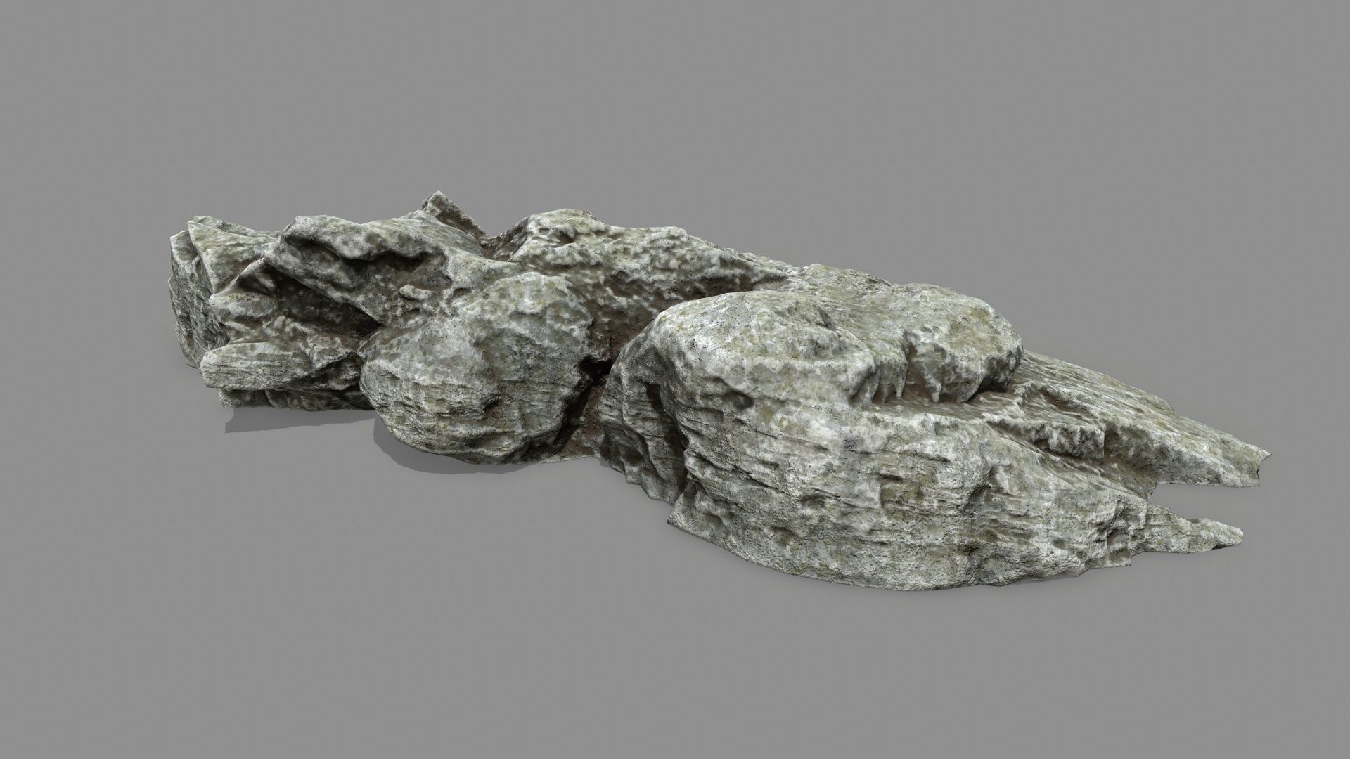 Rock set 1 Low-poly 3D model_6