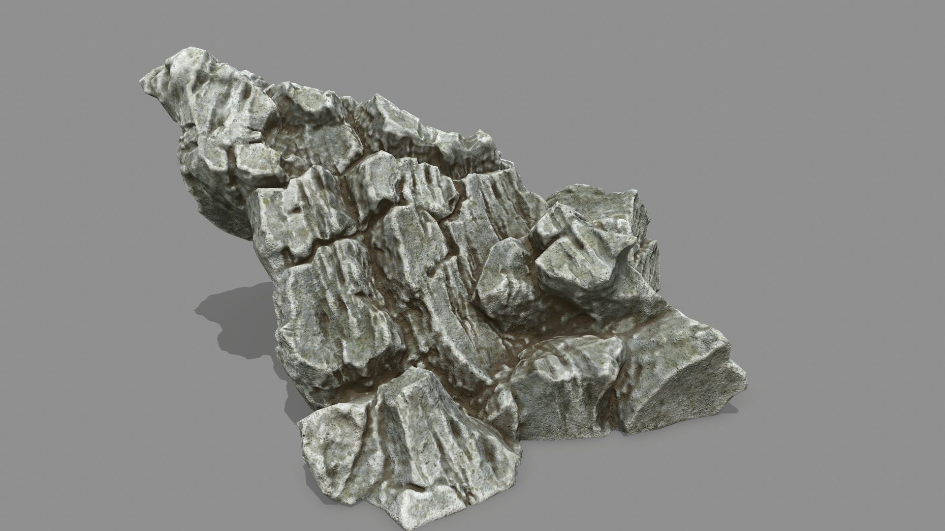 Rock set 1 Low-poly 3D model_16