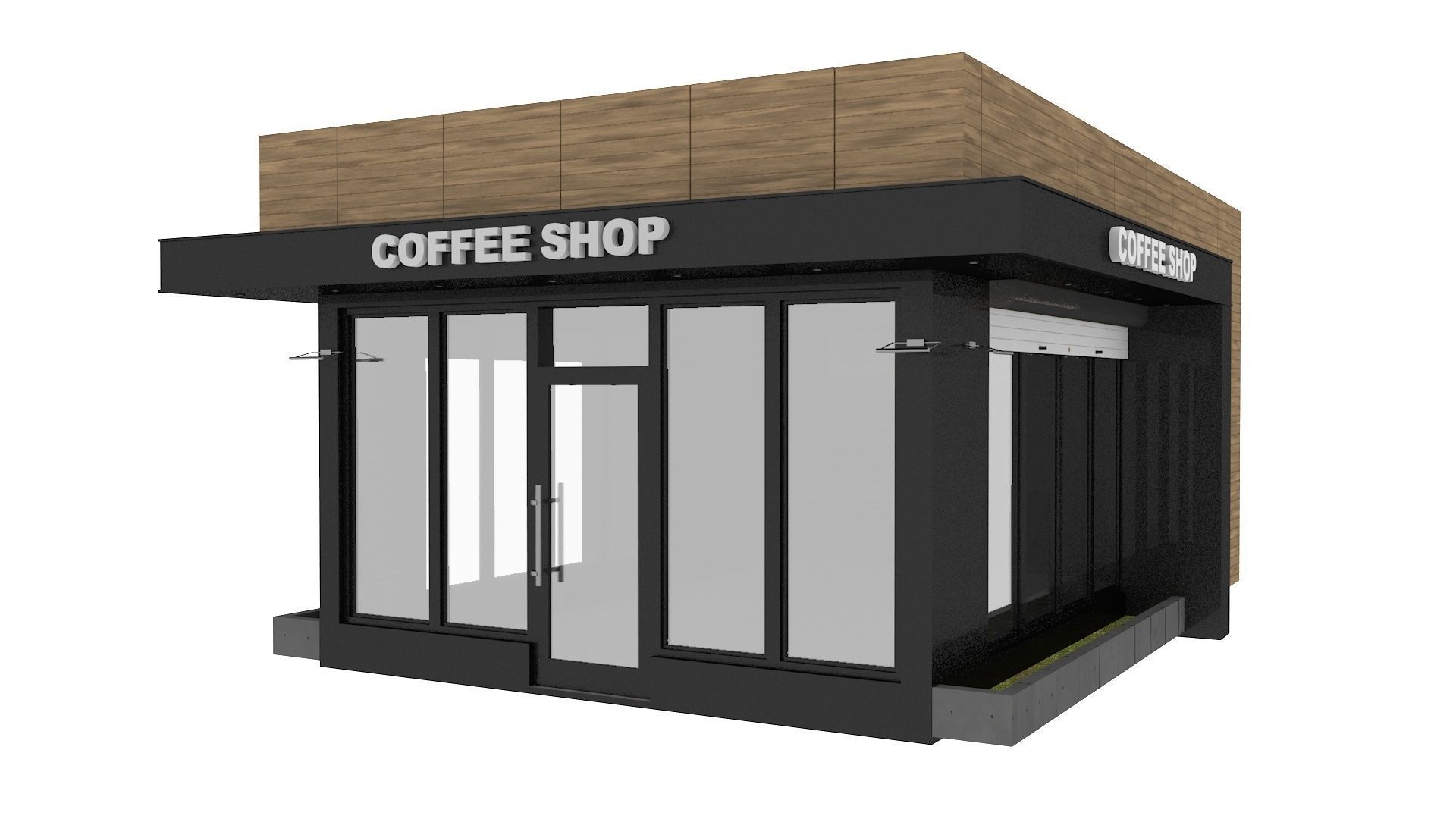Coffee Pavilion 3D model_2