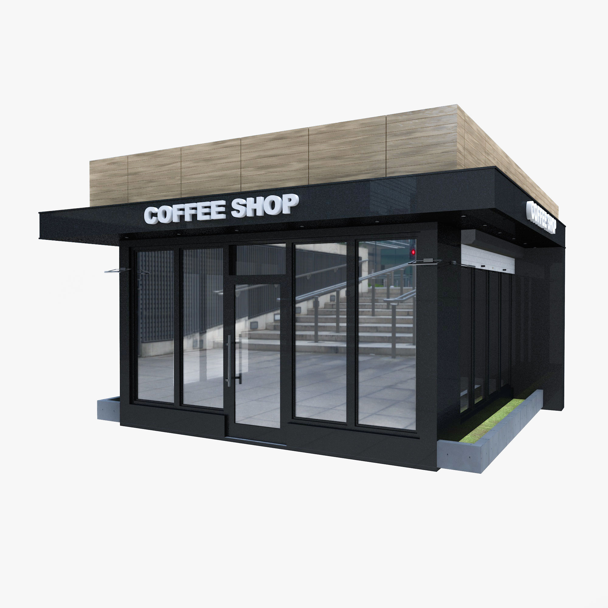 Coffee Pavilion 3D model_0