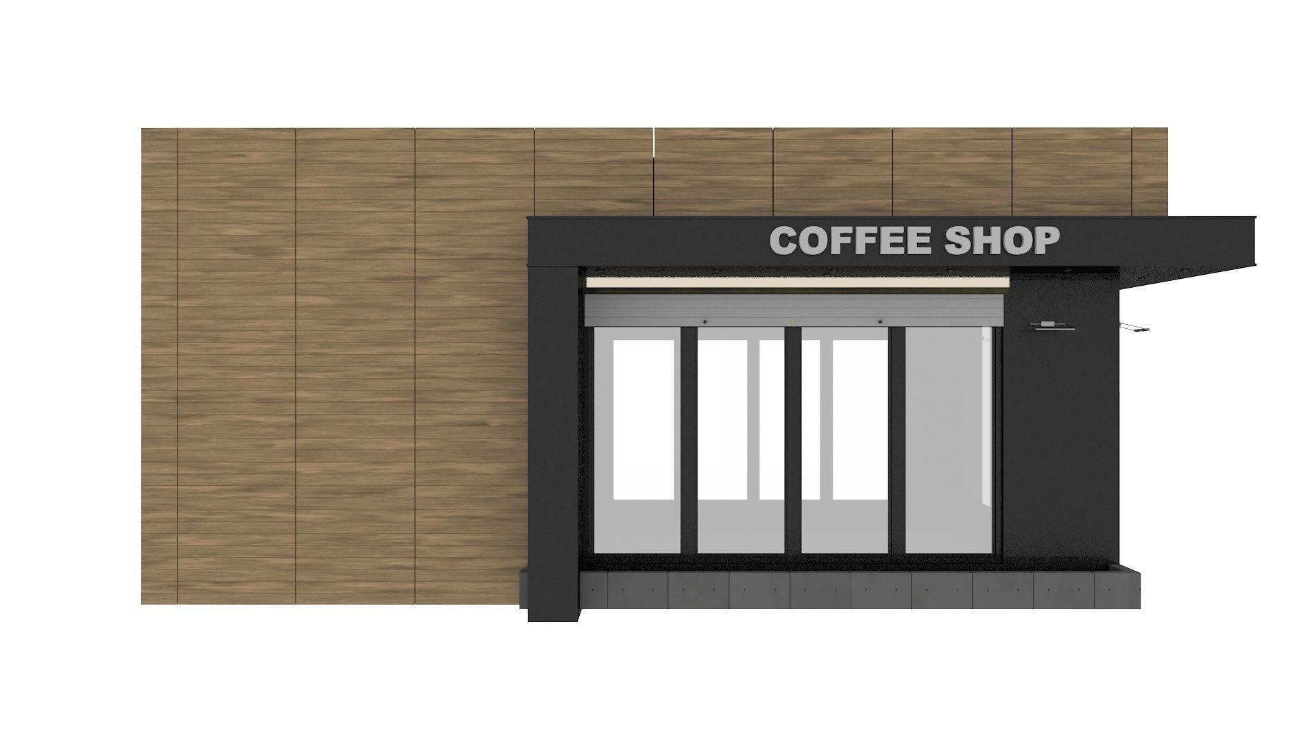 Coffee Pavilion 3D model_5
