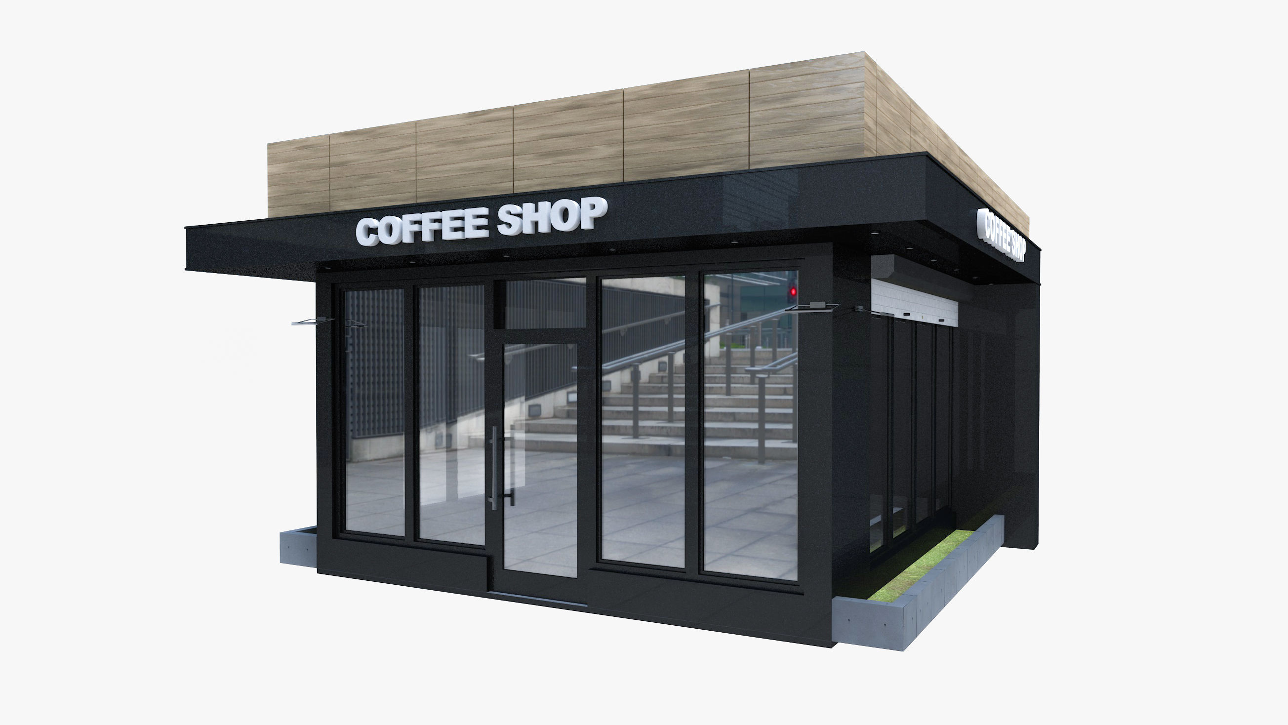 Coffee Pavilion 3D model_1