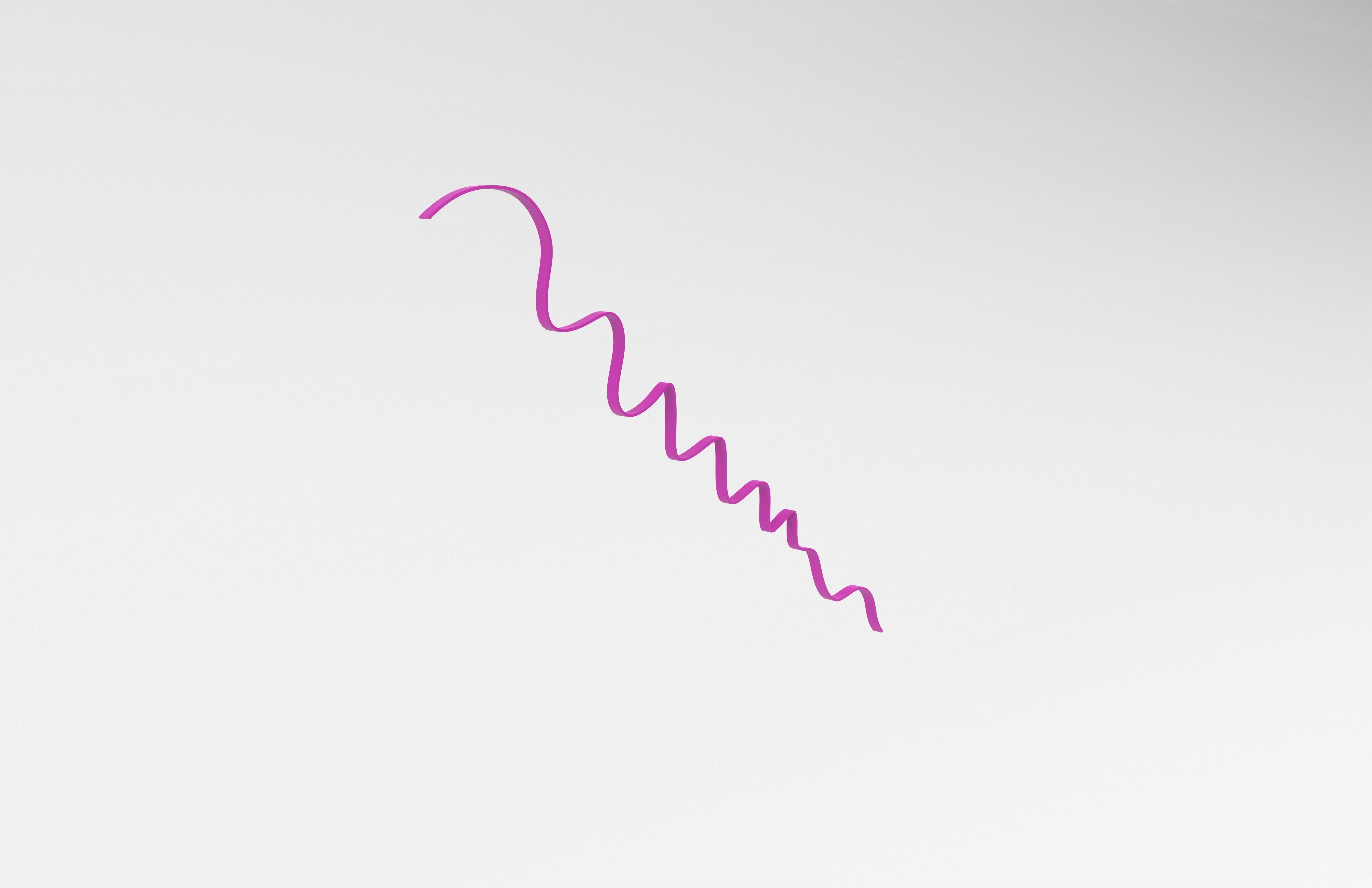 Ribbon v1 002 Low-poly 3D model_3