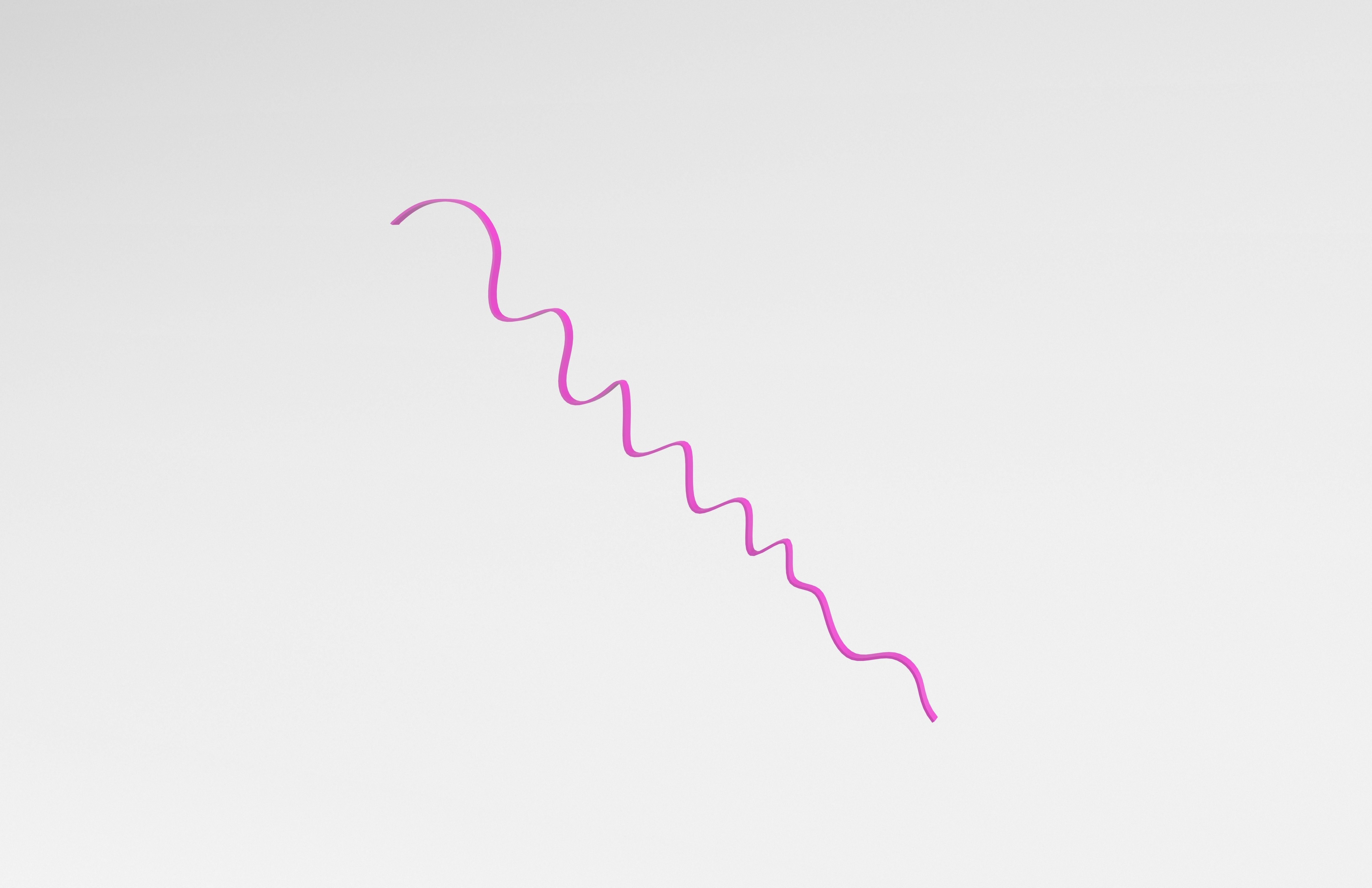 Ribbon v1 002 Low-poly 3D model_2