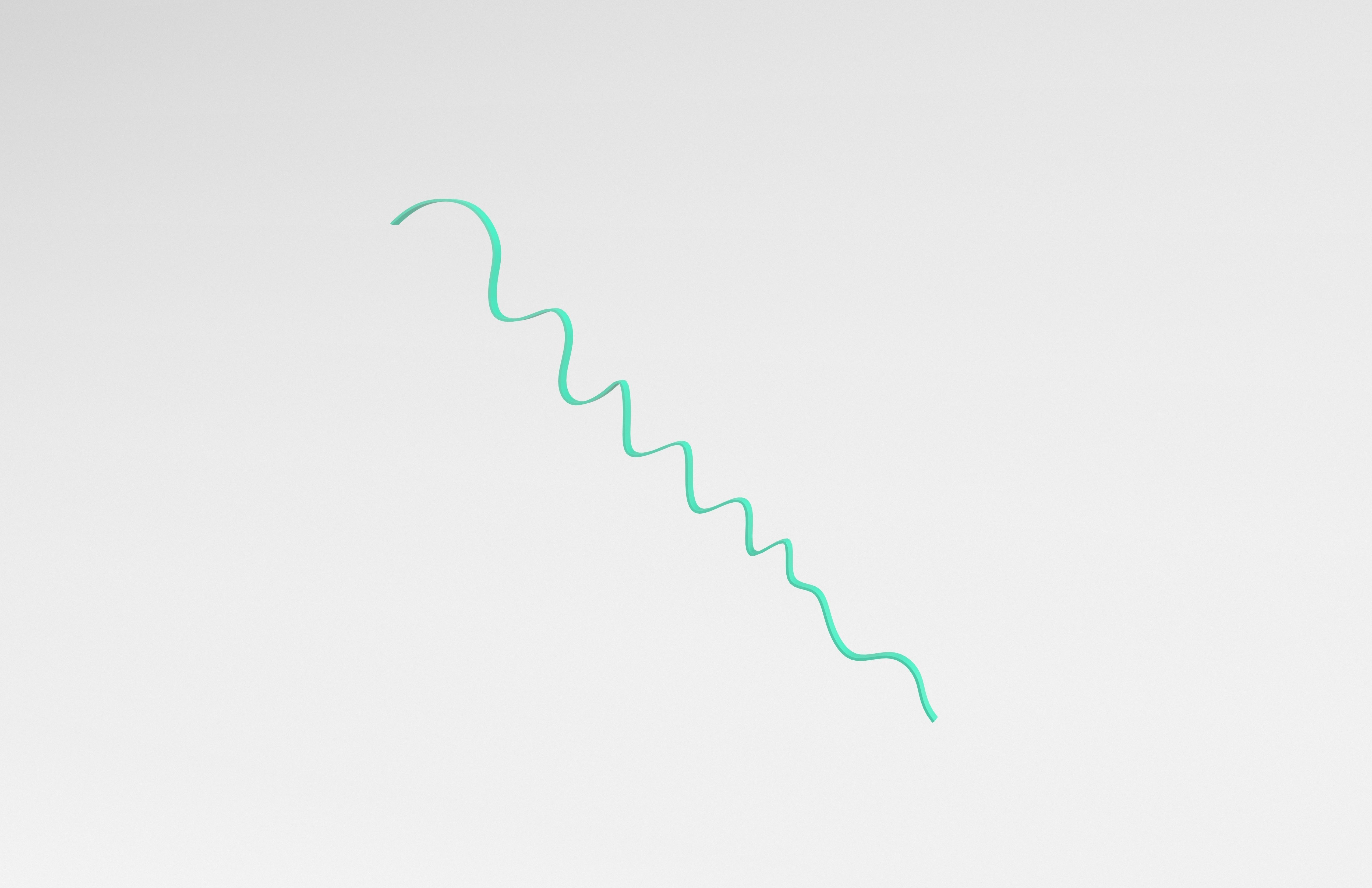 Ribbon v1 005 Low-poly 3D model_2