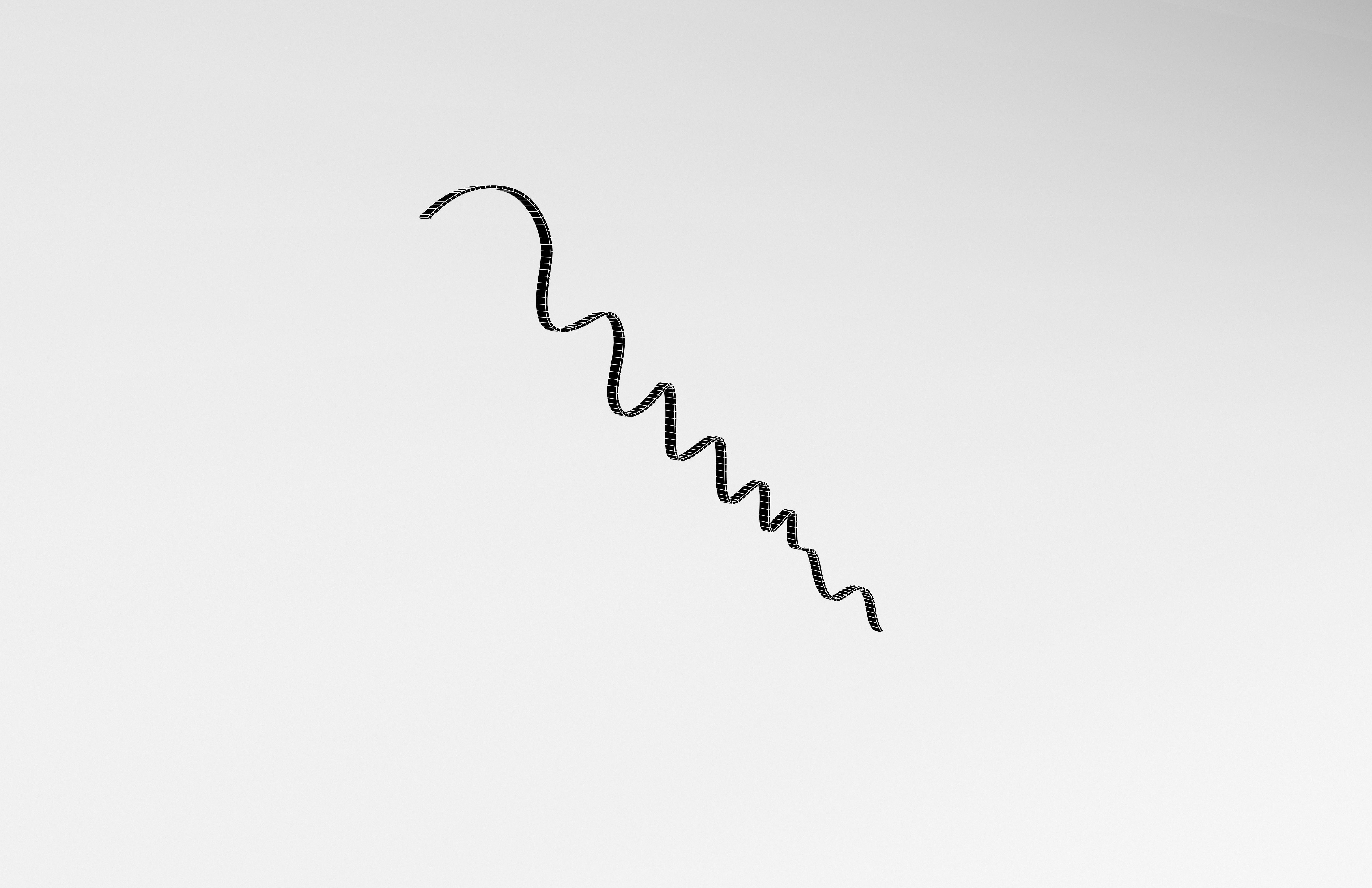 Ribbon v1 008 Low-poly 3D model_6