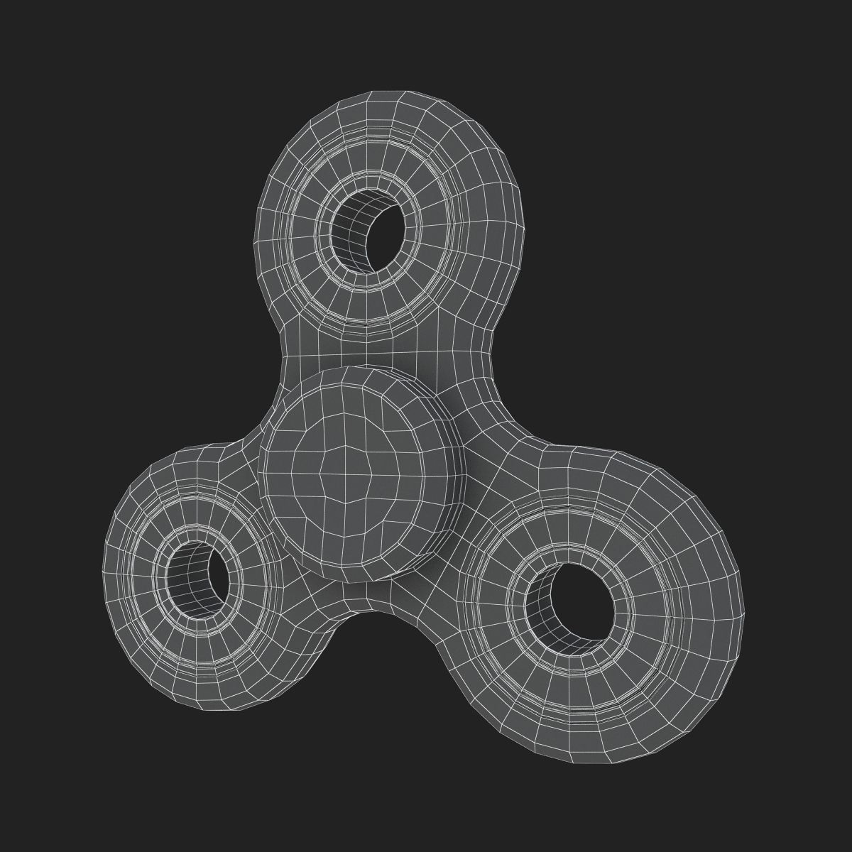 Fidget Spinner 6 Colors 3D model_10