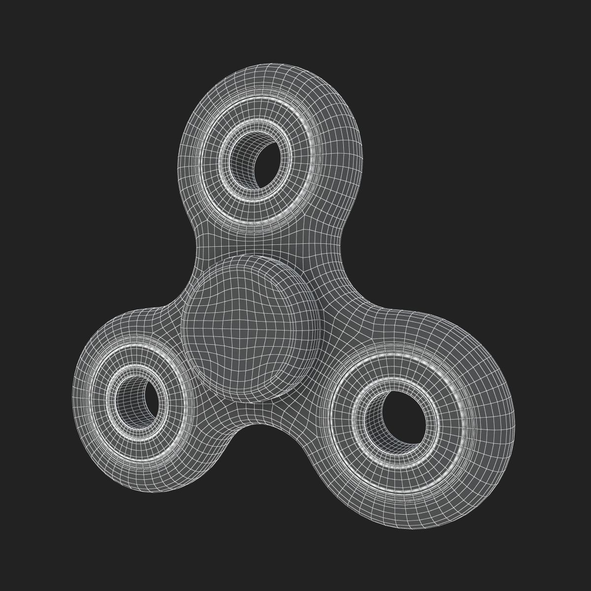 Fidget Spinner 6 Colors 3D model_11