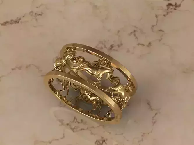  ring with horses 6664