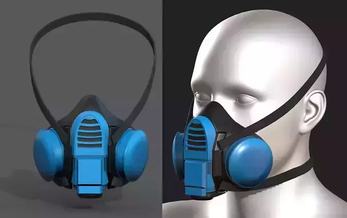 Gas mask plastic protection isolated plastic scifi 
