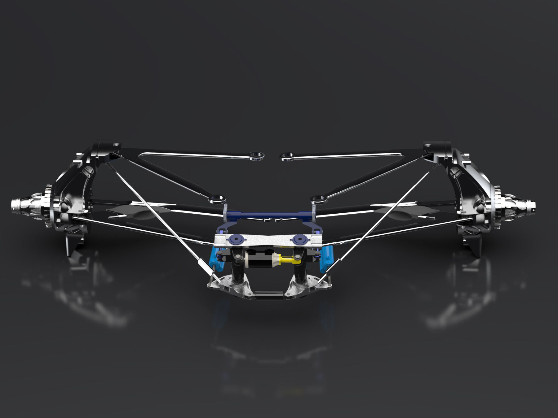 F1 Mercedes AMG Petronas Rear Suspension 3D model_2