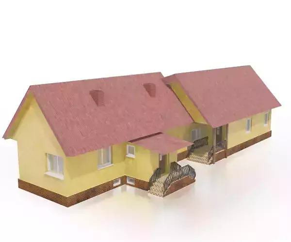 Old agroturistic building game ready