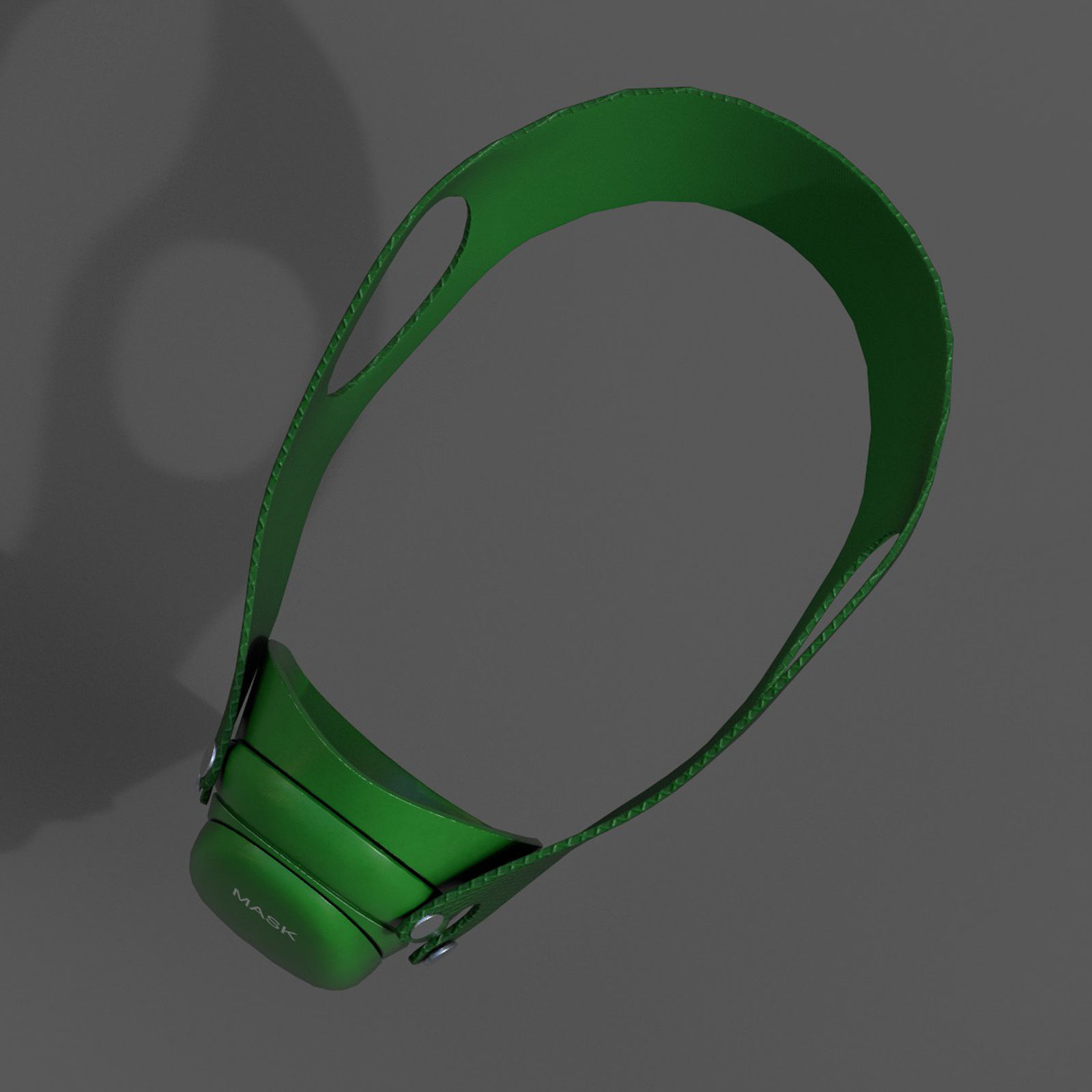 Gas mask respirator scifi futuristic 3d model  Low-poly 3D model_6