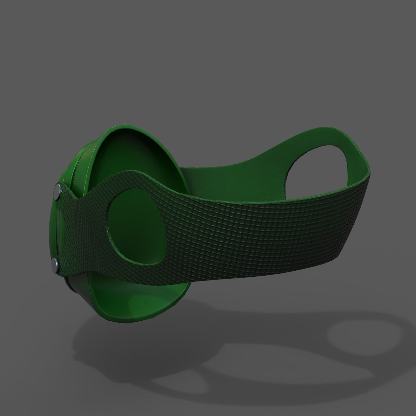 Gas mask respirator scifi futuristic 3d model  Low-poly 3D model_7