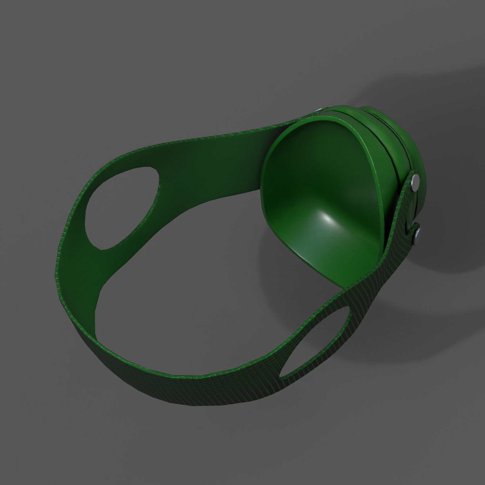 Gas mask respirator scifi futuristic 3d model  Low-poly 3D model_9