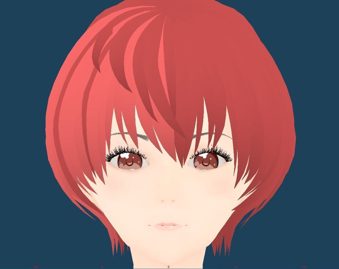 Unity Humanoid Model Anime008 Free 3D model_4