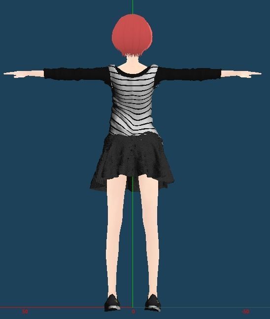 Unity Humanoid Model Anime008 Free 3D model_9