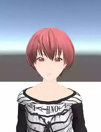 Unity Humanoid Model Anime008 Free 3D model