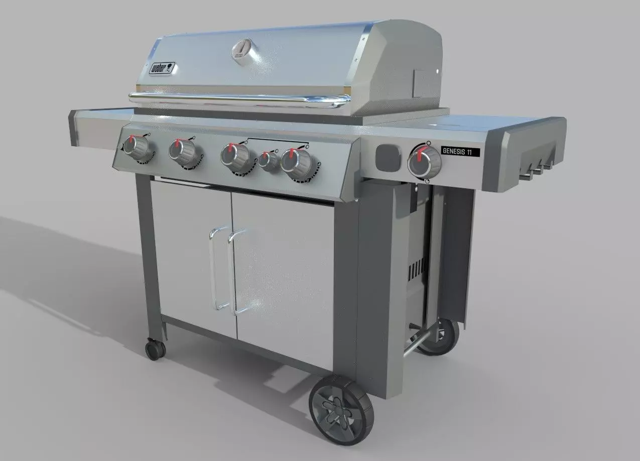 Weber Genesis II S-435 Gas Grill 3D model_0