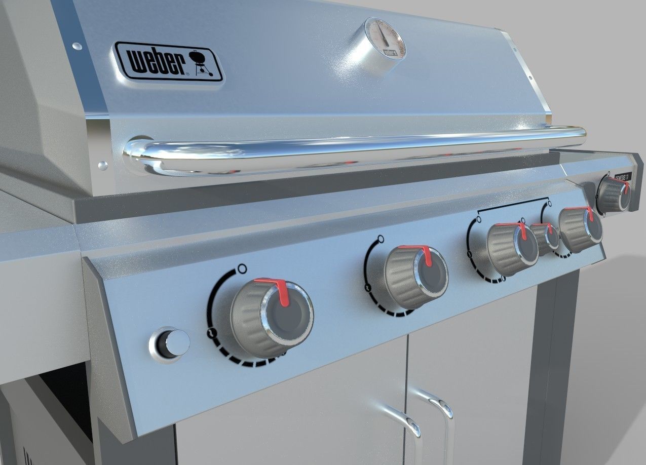Weber Genesis II S-435 Gas Grill 3D model_1