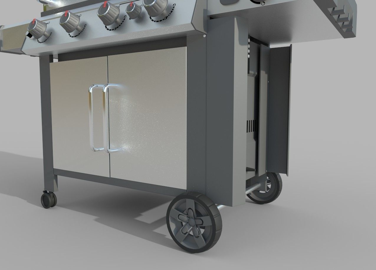 Weber Genesis II S-435 Gas Grill 3D model_2