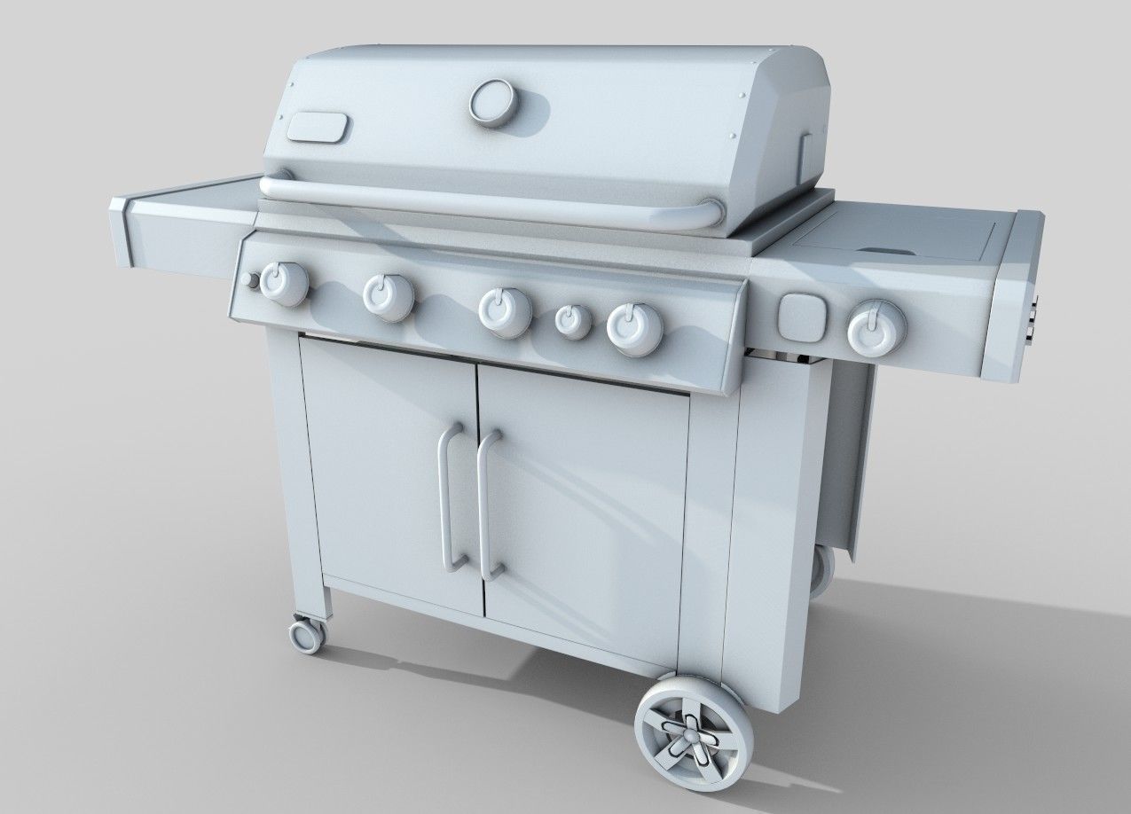 Weber Genesis II S-435 Gas Grill 3D model_4