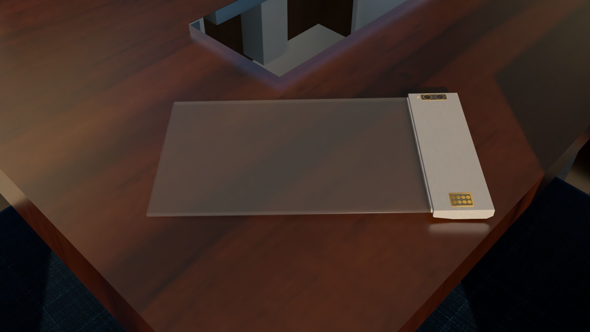 Modern Smart Tablet from Future 3D model_2