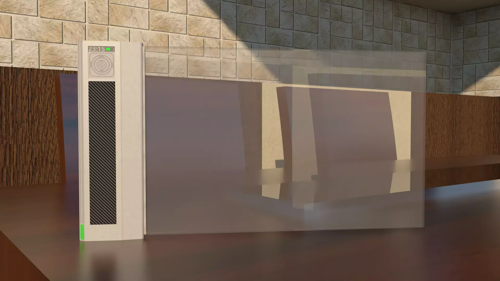 Modern Smart Tablet from Future 3D model_0