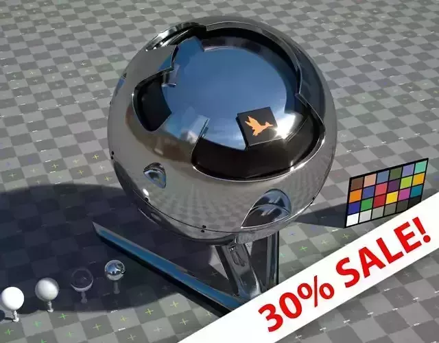 Chrome - VRay shader Texture