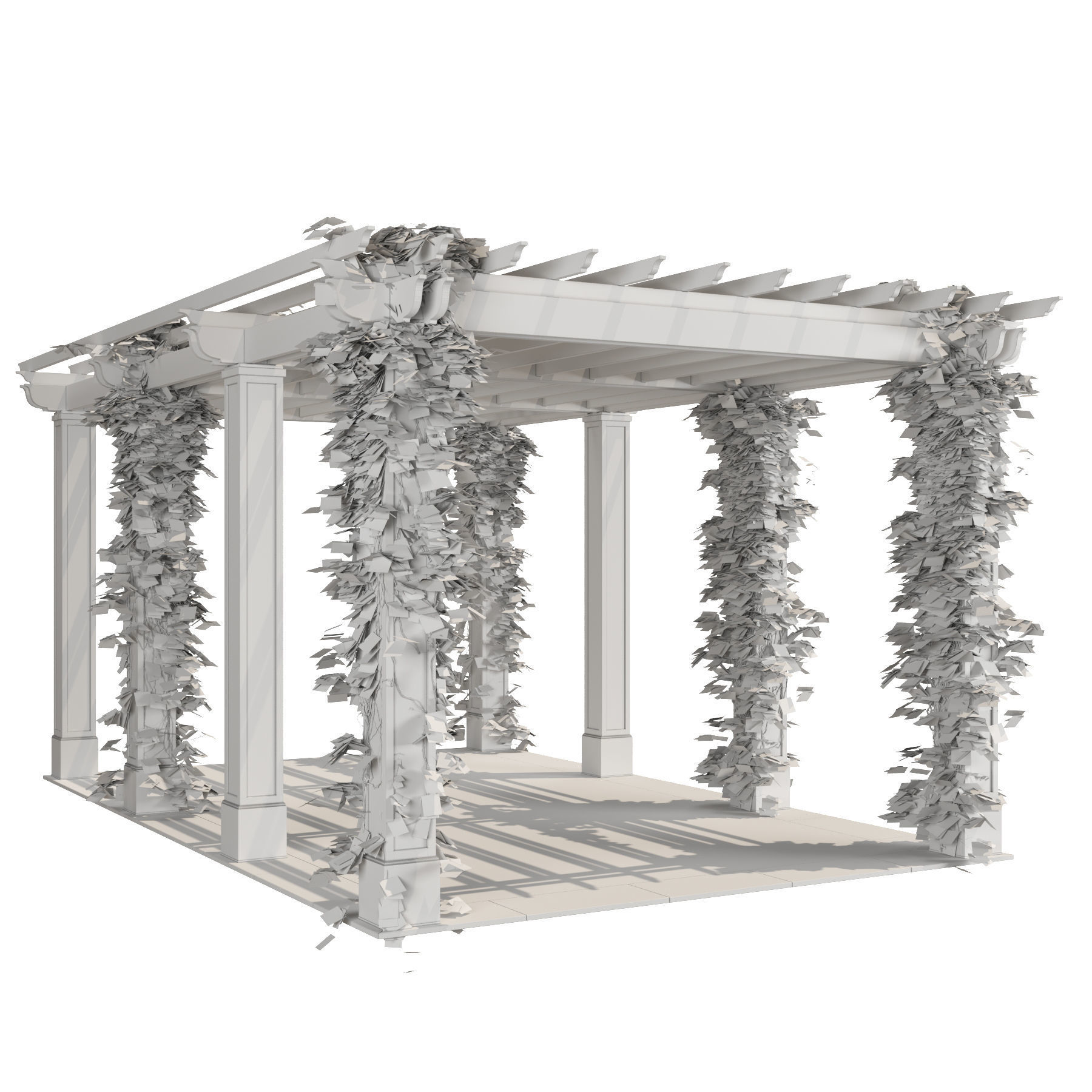 Pergola design plans 3D model_4