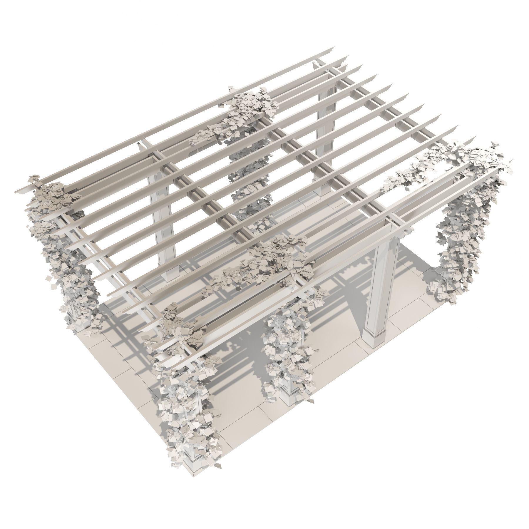 Pergola design plans 3D model_6