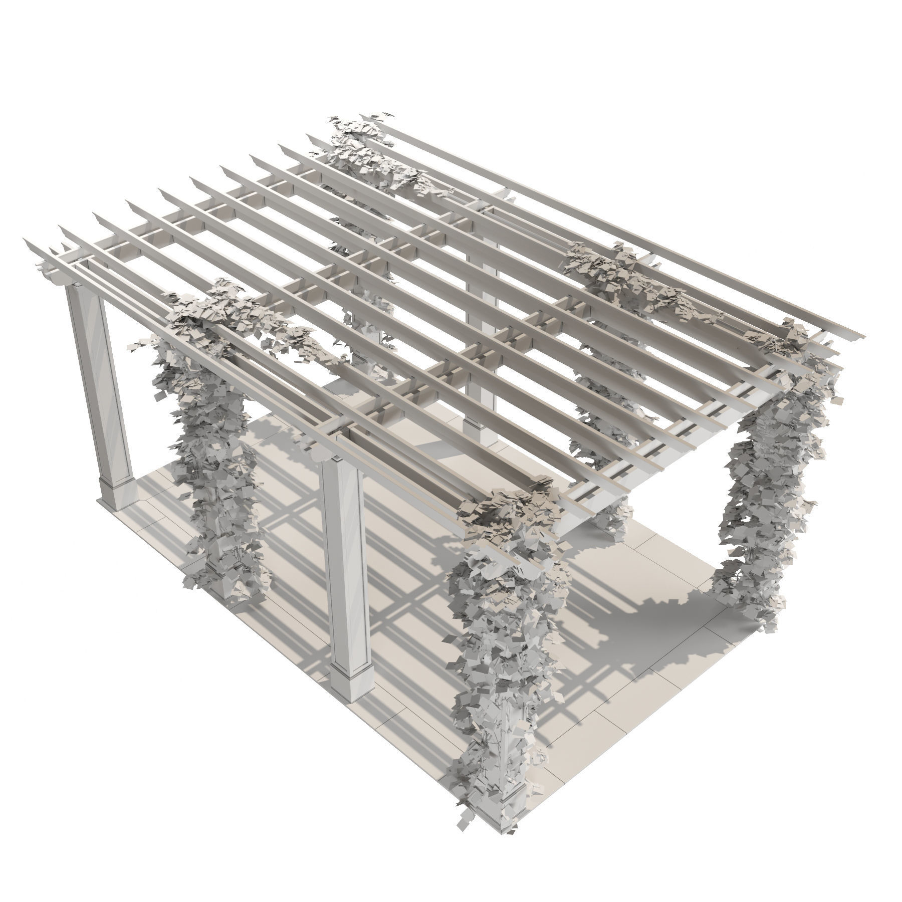Pergola design plans 3D model_5