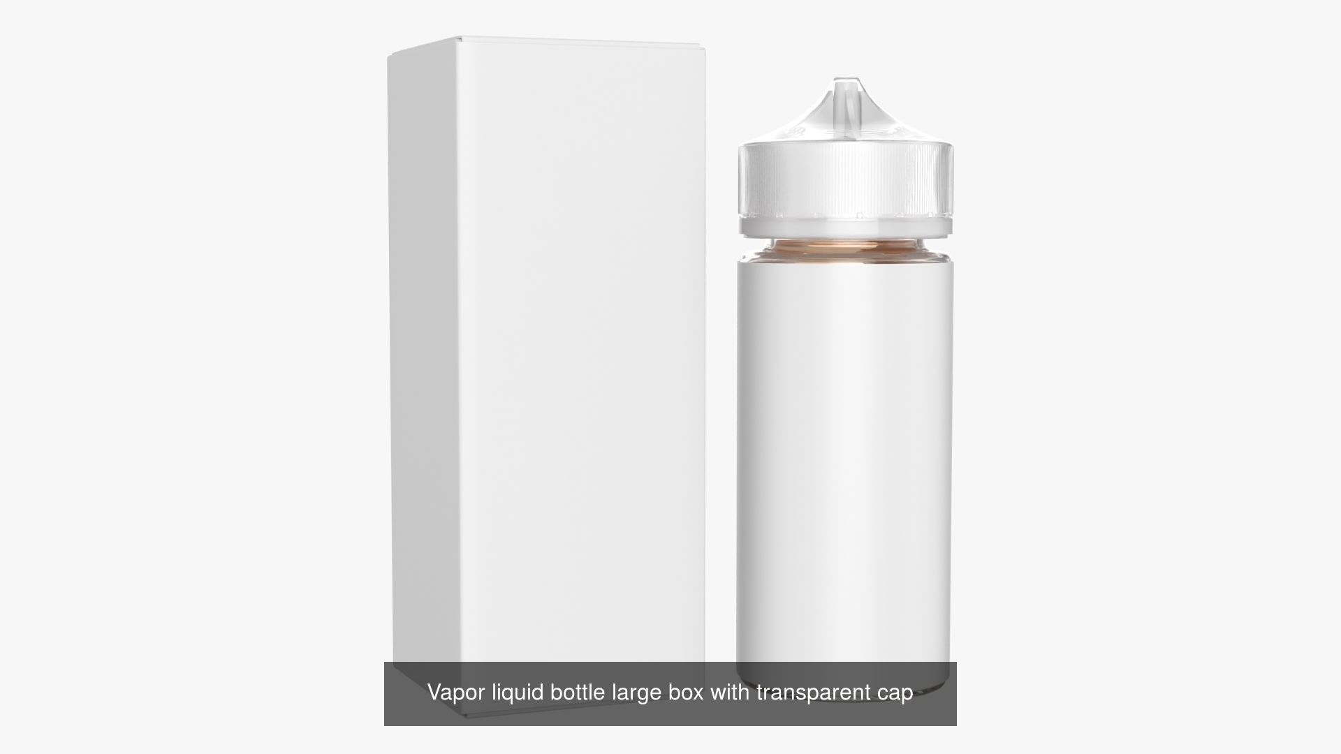 Vape bottles with white paper box 3D Model Collection_2